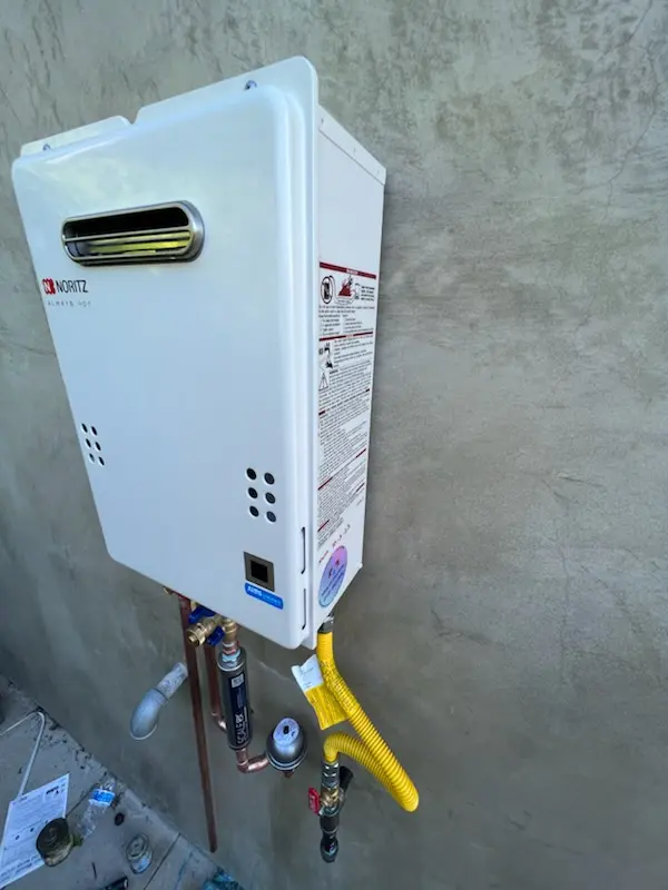 Tankless water heater installation for Newcastle homes
